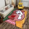 Abstract Face Art with Bold Colors Rug Non-slip Rug Suitable for Living Room and Bedroom Sofas.