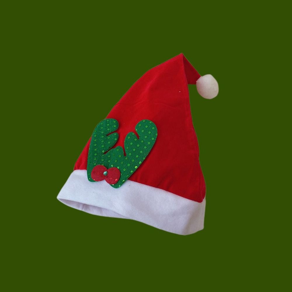 Antler Christmas Accessory Santa Claus Stripe Girl Hat Cotton Hat Christmas Hat New Year Cap