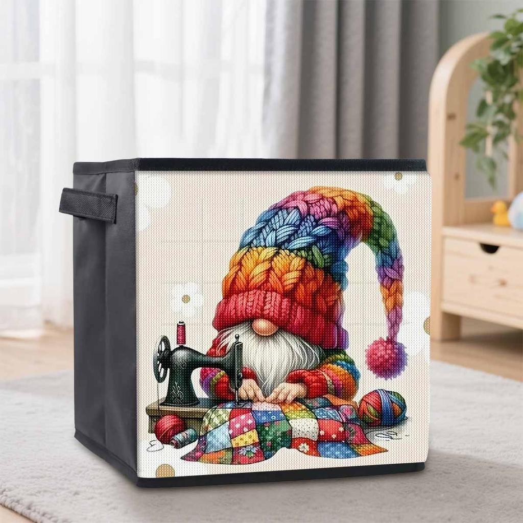 A Dwarf Sewing Clothes 5D Diamond Painting Storage Basket Full Round Drill Mosaic Diamond Embroidery Cross Stitch Kits Home Decor Home Decor
