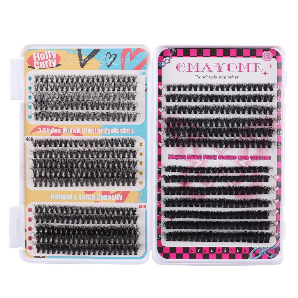 Diy Single Tuft Of Hair Mixed Large Capacity Eyelash Book Natural Thick D Song Segmented False Eyelashes