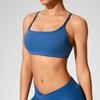 European & American Women's Yoga Clothes: Medium-Intensity Spaghetti Strap Sports Bra & Beautiful Back Camisole