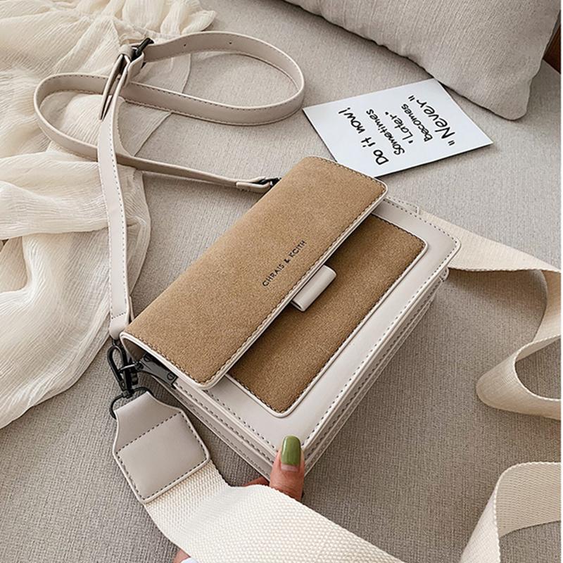 New Fashion Suede Leather Plutonium Shoulder Crossbody Bags for Women Ladies Messenger Bag