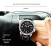 Hot-Selling Men's Fashion Quartz Watch: Waterproof, Luminous, Genuine Leather Strap