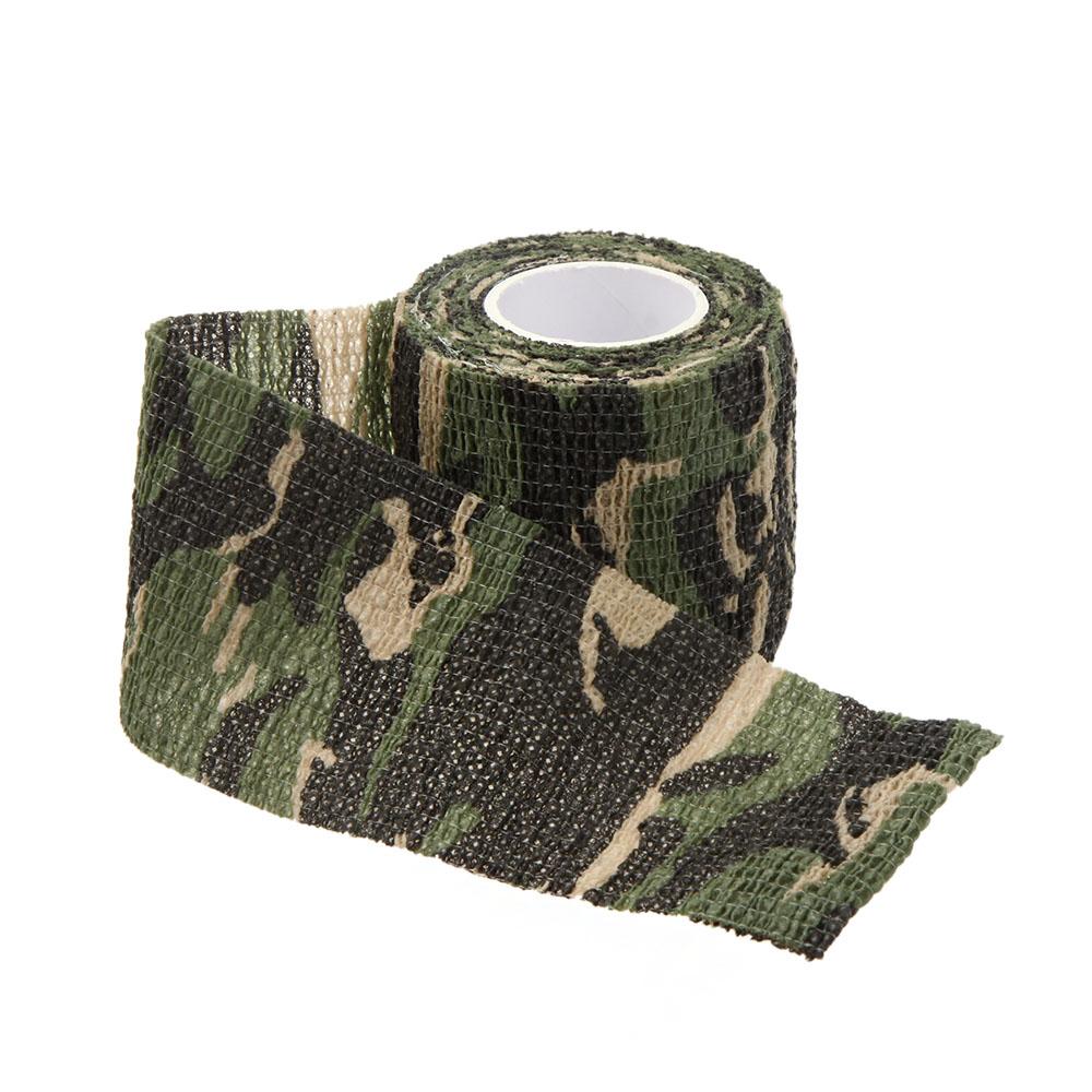 1 Roll Reusable Outdoor Military Camouflage Hunting Camping Cycling Wrap Elastic Stealth Tape