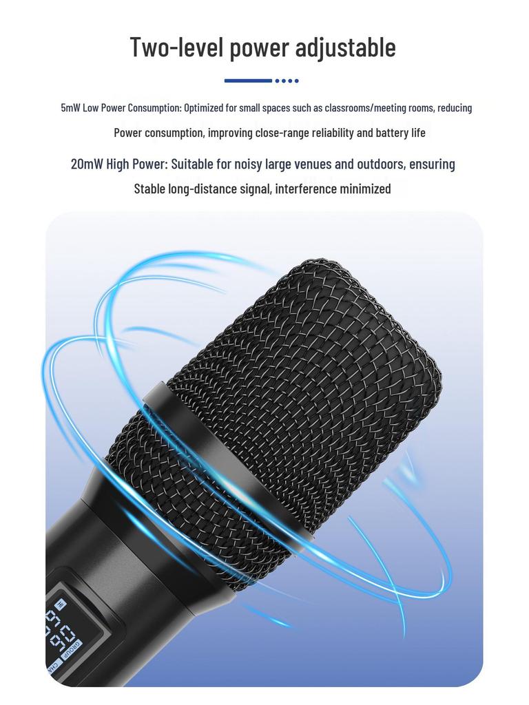 High-End Professional True Diversity Wireless Microphone for Large Outdoor Performances