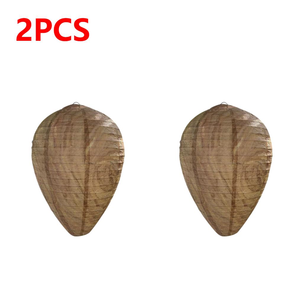 1-10PCS Hanging Wasp Nest Decoy Outdoor Waterproof Fake Wasp Nest Decoy Nest Decoy Hornets Plastic Insects Paper Drive Beehive