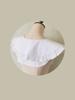 Pure Cotton Large V-neck Fake Collar Pure White Lace Women's Clothing with Doll Collar Retro Style with V-neck Collars