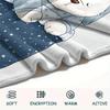 Polar Bear Print Flannel Blanket, High quality Comfortable for All Seasons, Home Decor, Warmth and Comfort, Perfect for Christmas Gifts