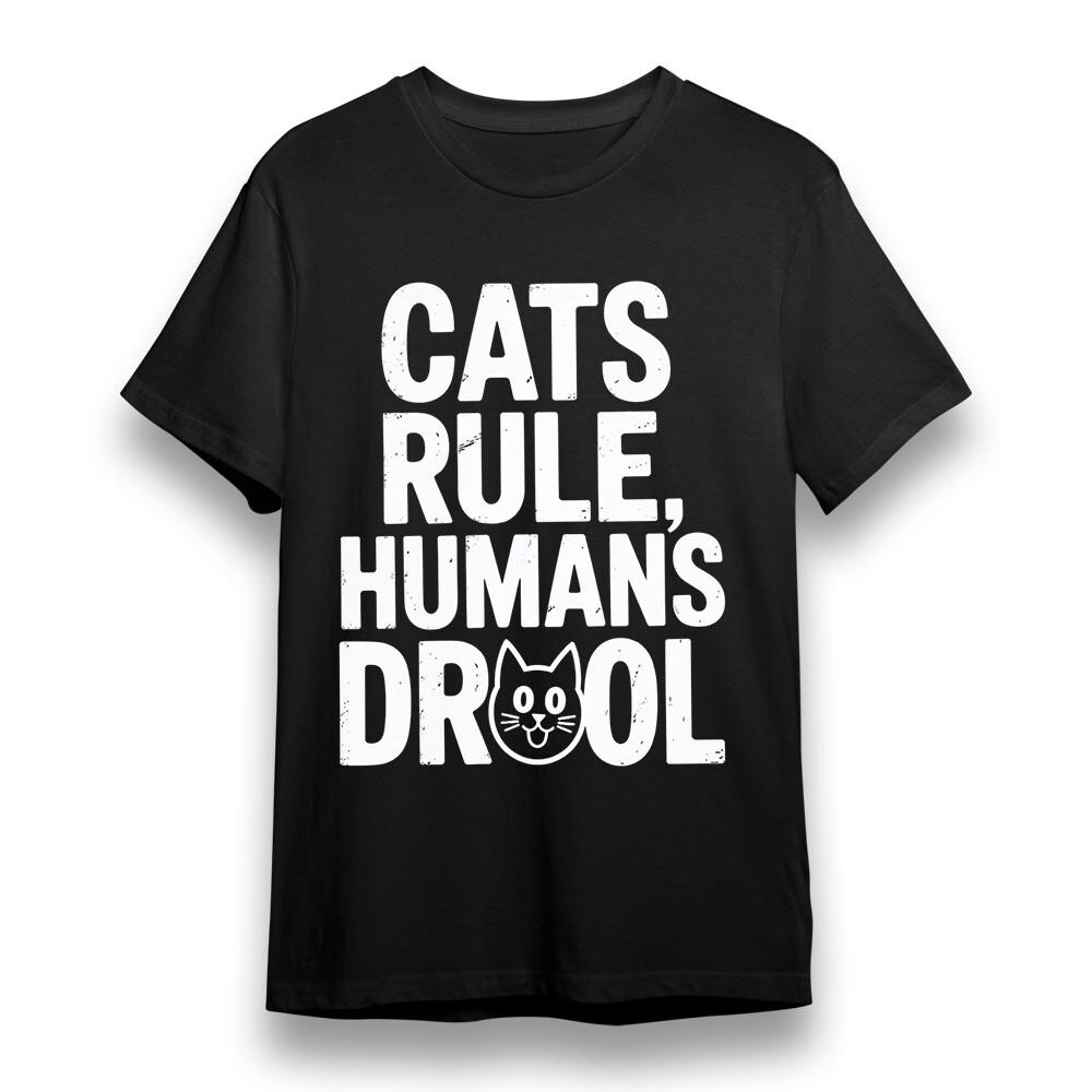 

Women s T-shirt With Playful Cat Lover Graphic Unisex Black Cotton Oversize Tee XL