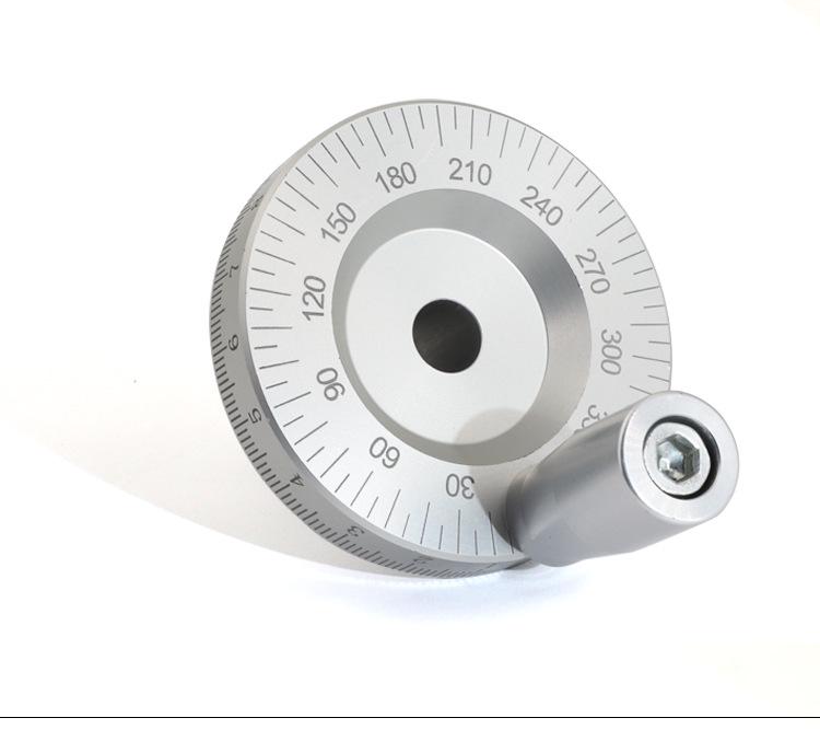 Metal Laser Scale Manual Slide Table Tool with Angle Handle Handwheel