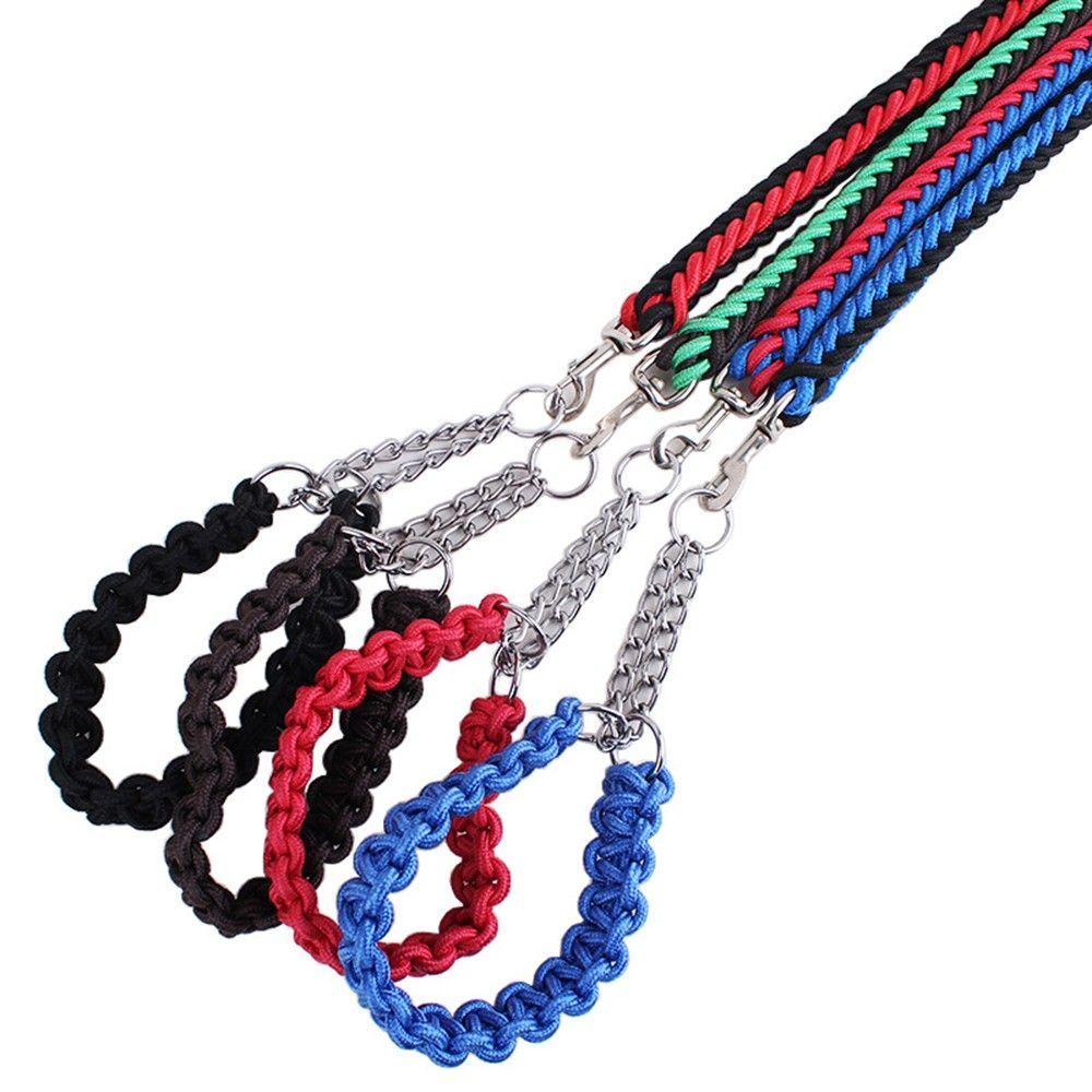

Stereotyped Leather Pet High Top Quality Woven Genuine Big Traction Leashes Dog Rope Large Dogs