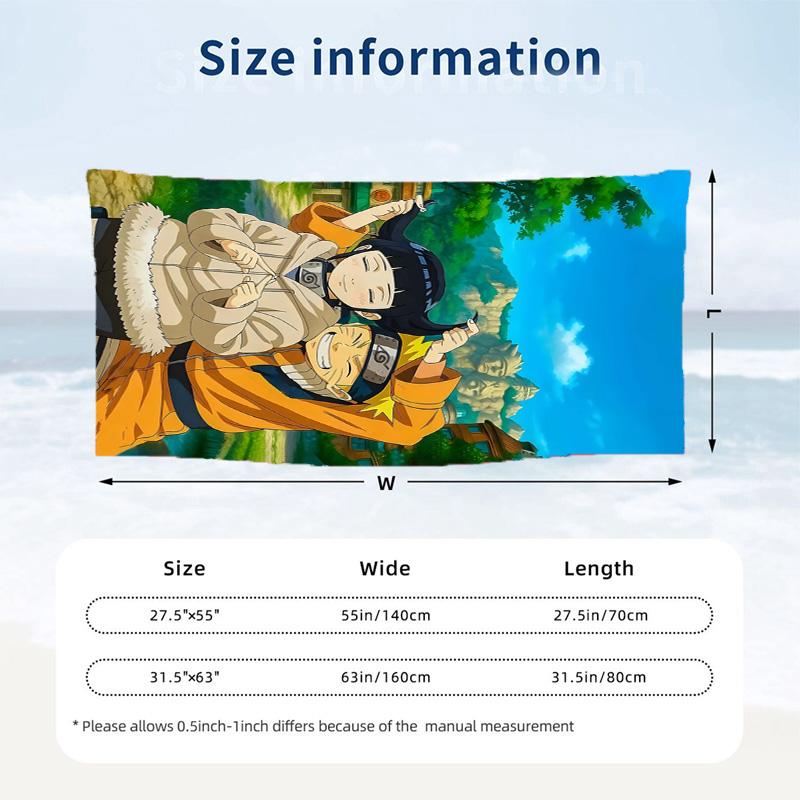 Hyuga Hinata Beach towels also serve as bath towels summer essential a musthave for the outdoors the beach and the pool