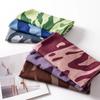 Spring and Summer Thin Water Ripple Printing Long Silk Scarf Travel with Decorative Beach Vacation Sunshade Sunscreen Shawl
