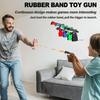 2Pcs Rubber Band Keychain Gun Competitive Shooting Toy 60 Rubber Bands Outdoor Activities Party Game Birthday Gift For Children
