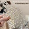 2025 Autumn/Winter Retro Gold Foil Nail Art Stickers: Embossed Floral Branches & Jade Leaves Accessories