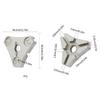 Square-Shaped Nipple Wrench 3 Size in One Truing Wrench Tools, 3.23/3.3/3.45mm