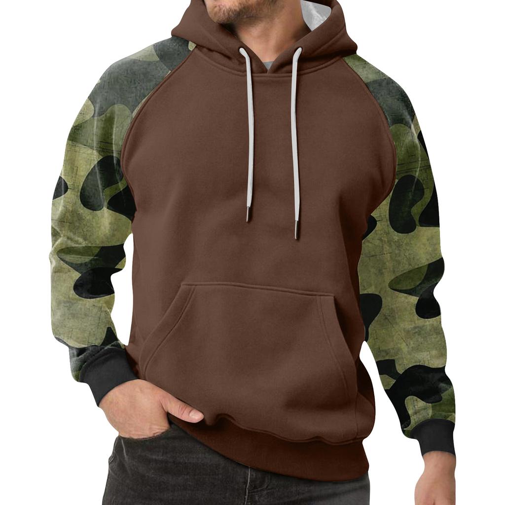 Men's Camouflage Sweatshirt Hoodie Men's Sports Large Size Casual Sweatshirt