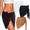 Sheer Women Beach Skirt Short Swimsuit Coverups Sexy Swimming Skirt Summer Vacation