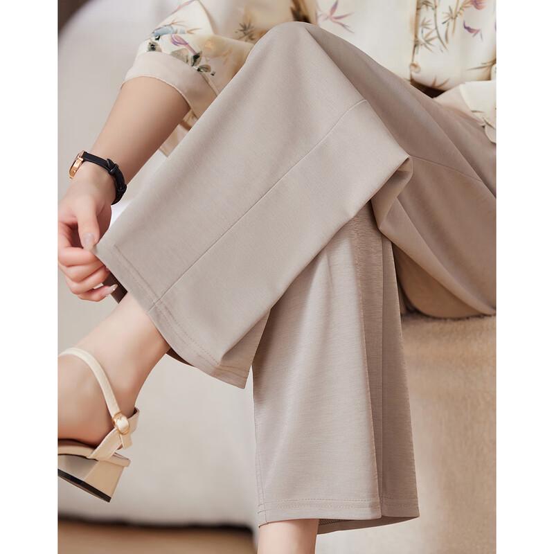 Paster Women's Summer Chinese Style Drapey Casual Pants
