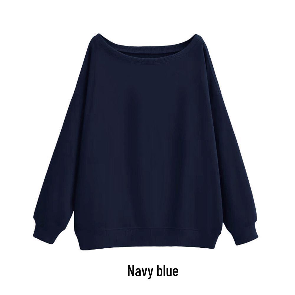 Women s Oversized One-Shoulder American Street Style Hoodie for Spring/Autumn XL