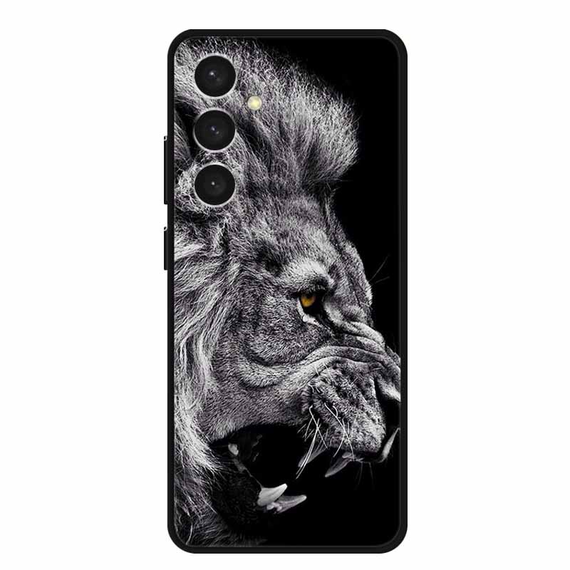 For Samsung S24 Plus Phone Case S24Plus Black Silicone Soft Back Cover Case For Samsung Galaxy S24 Plus Case S 24 Plus Funda Bag