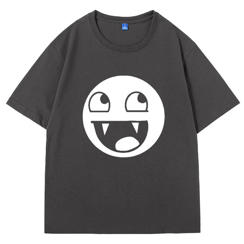 Epic Face Domo Kun Funny Meme T Shirts Men Women Fashion High Quality Cotton T-Shirt Couple Oversized Hip Hop Tee Shirt Tops