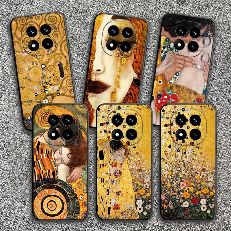 Kiss By Gustav Klimt Art Soft Phone Case for Xiaomi Redmi Note 12 13 14 15 Pro Plus 11 12S 11S 11T 10 4G Black Cover Back Shell
