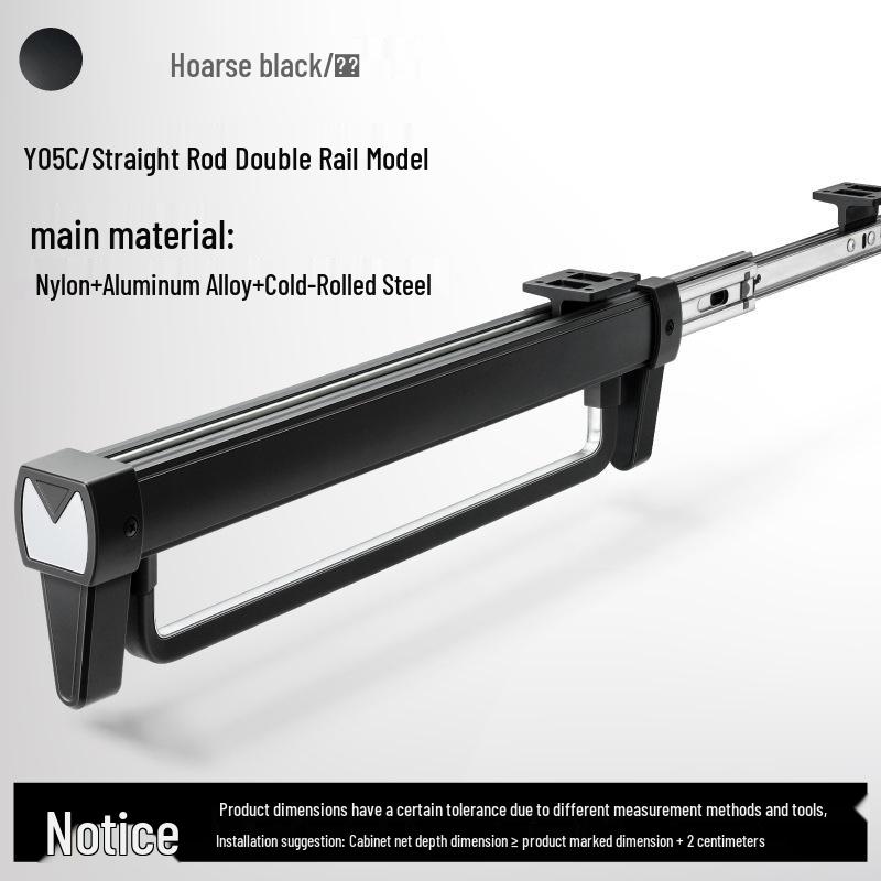 Teleskop-Hosenständer für den Kleiderschrank: Multifunktionale Schublade mit Auszug für den Hausgebrauch.