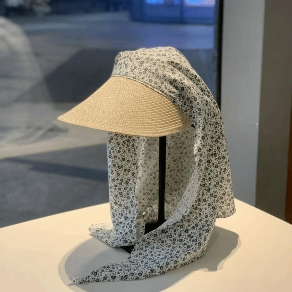 Korean Style Headscarf Baseball Hat Pentagram Strappy Bandana Hat Fashion Scarf Baseball Cap  Girl