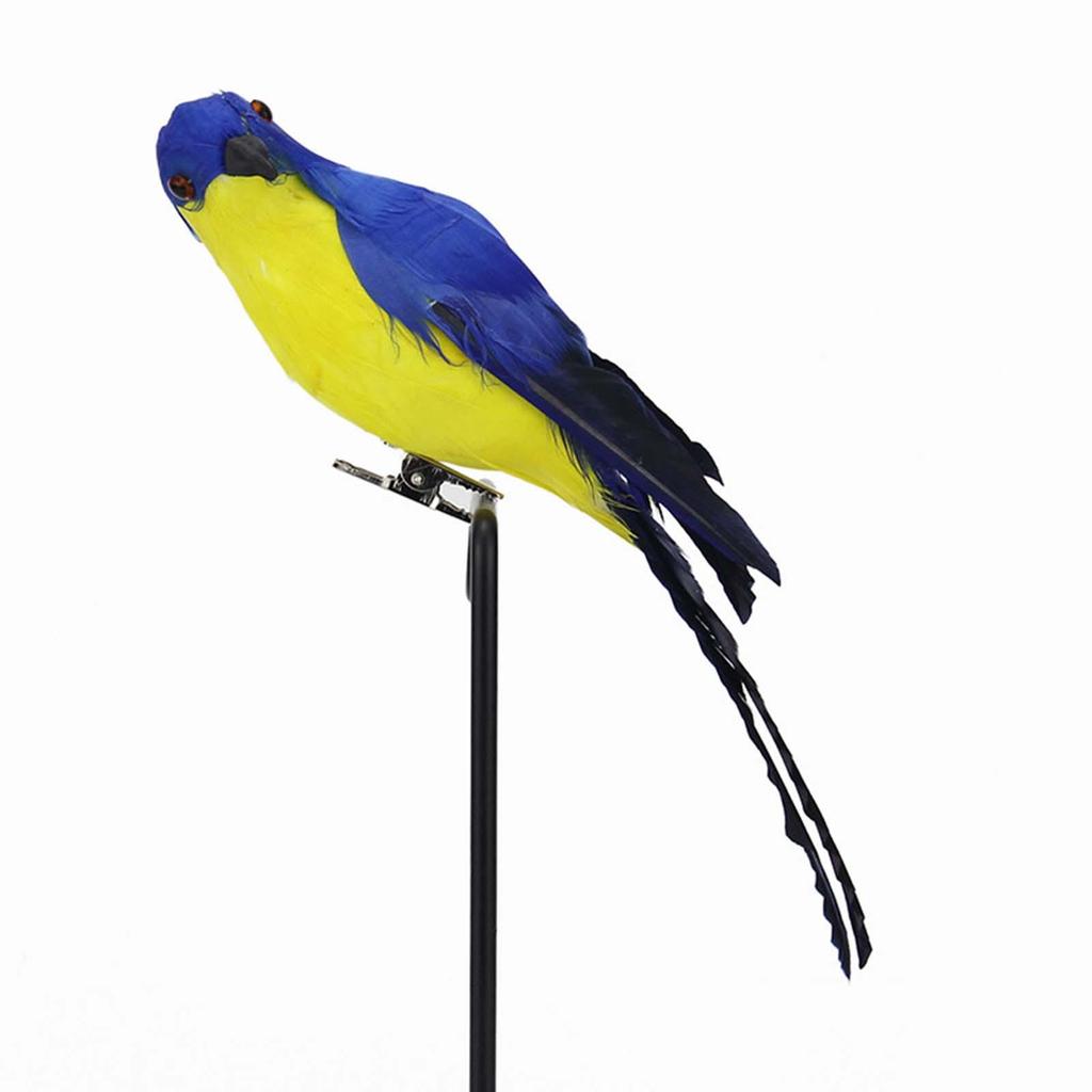 Fake Artificial Birds Photo Props Statue Bird Parrot Model Simulation Parrot for Patio Yard Lawn Wedding Crafts Outdoor Ornament