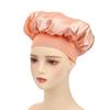 Wide Brim Satin Nightcap: Elastic Silk Hair Protection Scarf for Men & Women, Solid Color, Bath & Chemo Cap.