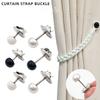 10 Pack Reusable Curtain Clips AntiSlip Metal Base Washable Detachable Window Accessories