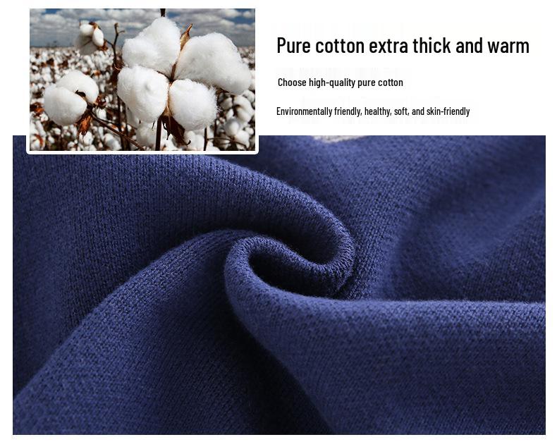 Jungen Strickpullover mit Fleecefutter: Dickes Fake-Zweiteiler-Design für Frühling/Herbst/Winter