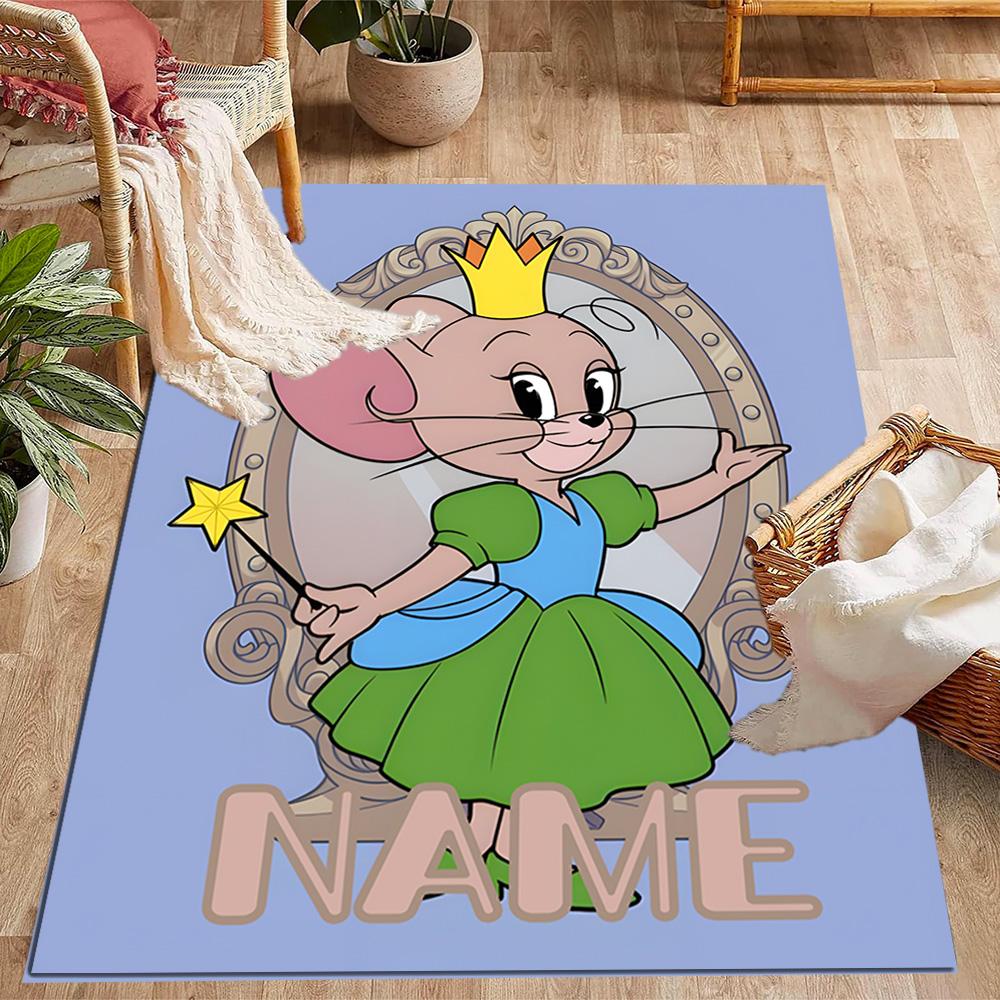 Looney Wild Fierce Taz Personalized Name Floor Rug Office Rug Suitable for Decorate Room Kitchen Outdoor Hallway Anti-slip Rug Office Home Decor