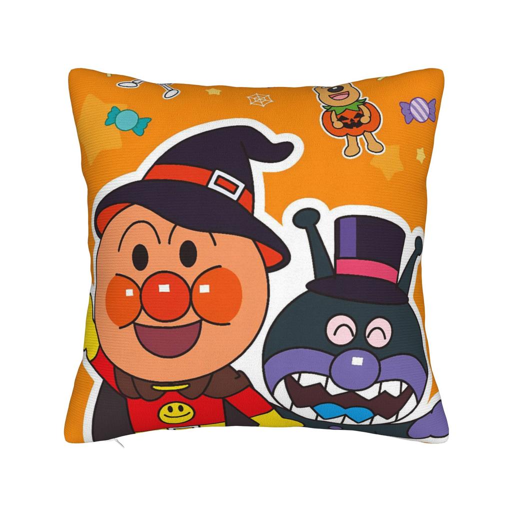 Anime Anpanman Pillow Cover  Design Cushion Cover Morden Pillow Case For Sofa Bedroom Home Decor