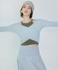 Debiweeo Curve Wrap Crop Top Devi-T0041-Sky