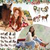 20pcs Wooden Horse Christmas Tree Ornament 2G
