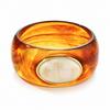 Hot Sale Smudge Coffee Resin Bracelet Ladies Arc Bracelet Girlfriend Ring Fashion Premium Jewelry