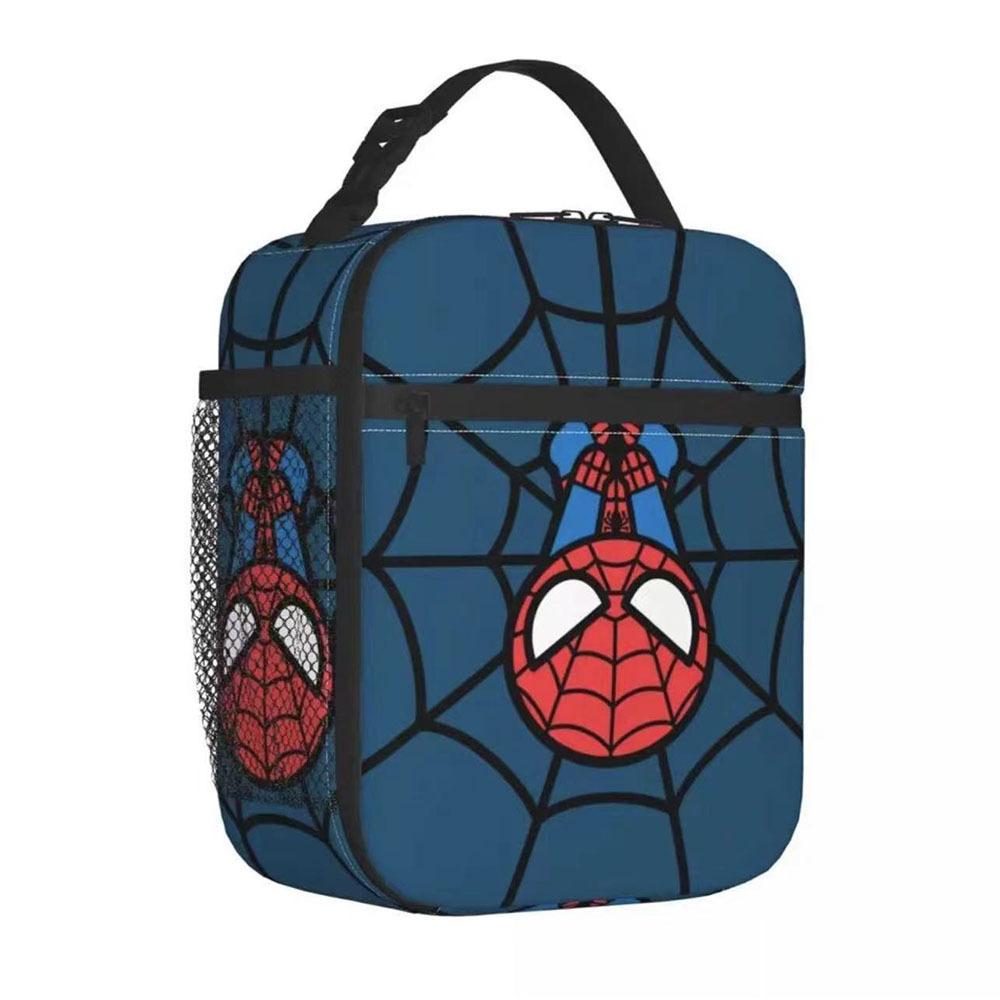 Spider-Man Cartoon Anime Lunch Bento Bag Children'S Fully Printed 3D Digital Insulation Bag Portable Outdoor Picnic Bag