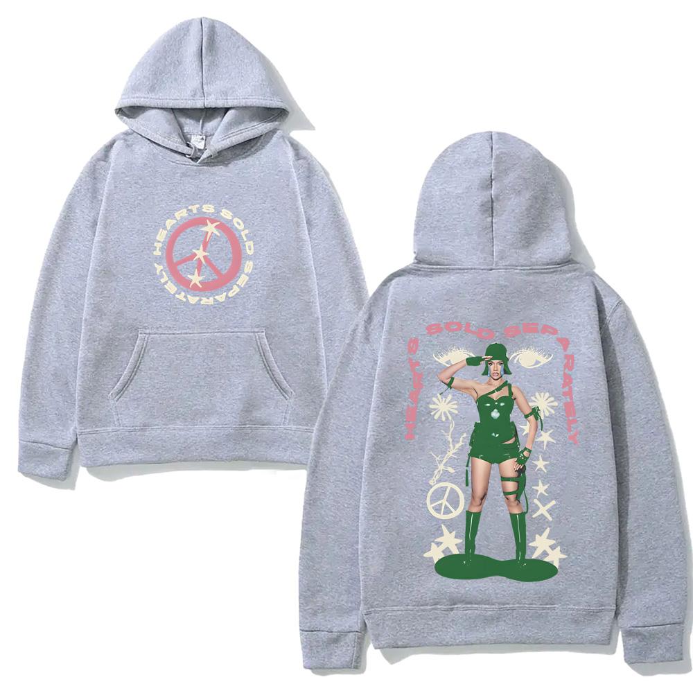 Felpa con cappuccio Mariah the Scientist Peace Hip Hop per Autunno/Inverno Alta Qualità Comoda Ampia Comoda Felpe Abbigliamento in Pile