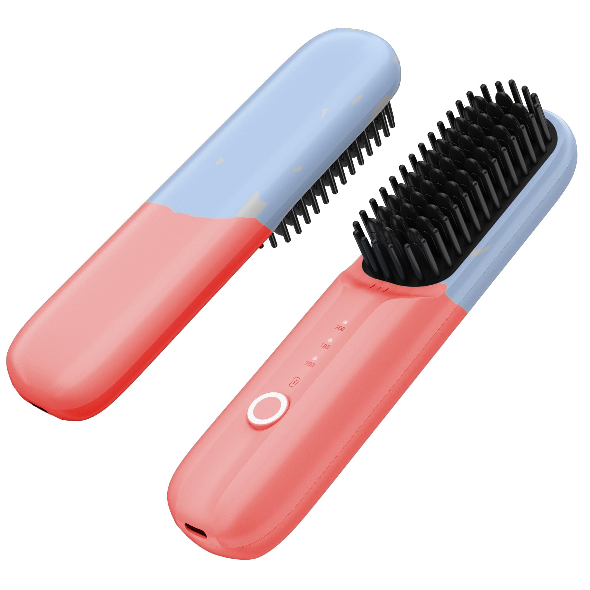 

Cordless Hair Portable with Safety Lock for 4500mAh Rechargeable Straightener for All Hair Fast 3 Temperature Settings Straightener, Travel, Types,