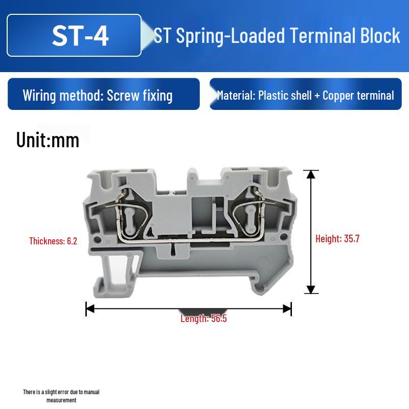 Gray ST Push-In Spring Terminals
