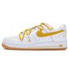 Air Force 1 811 Manufacturing, Ruyi Golden Rod Low Top Skateboard Shoes Unisex White Gold FD7039-100(Team80-)