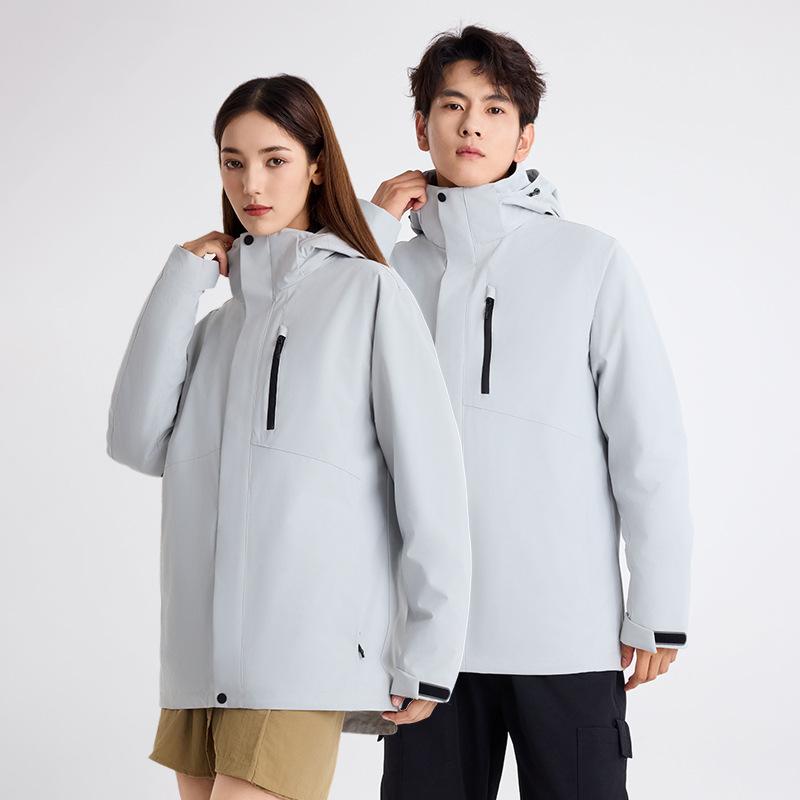 Down Jacket Three-in-one, Men's and Women's Pass Code Waterproof Women's Jacket