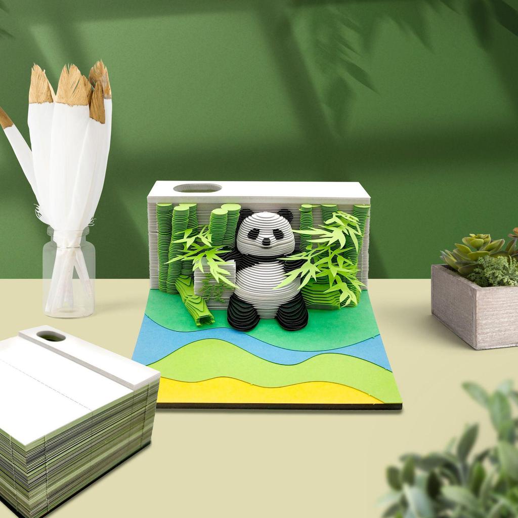 3D Pop-up 2027 Calendar Sticky Notes: Creative Business Souvenir and Paper Carving Ornament