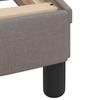 Bed Frame without Mattress  Hvar  Taupe 90x190 cm Fabric