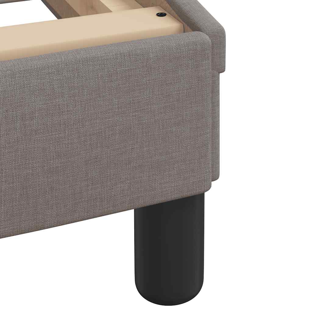 Bed Frame without Mattress Hvar Taupe 90x190 cm Fabric