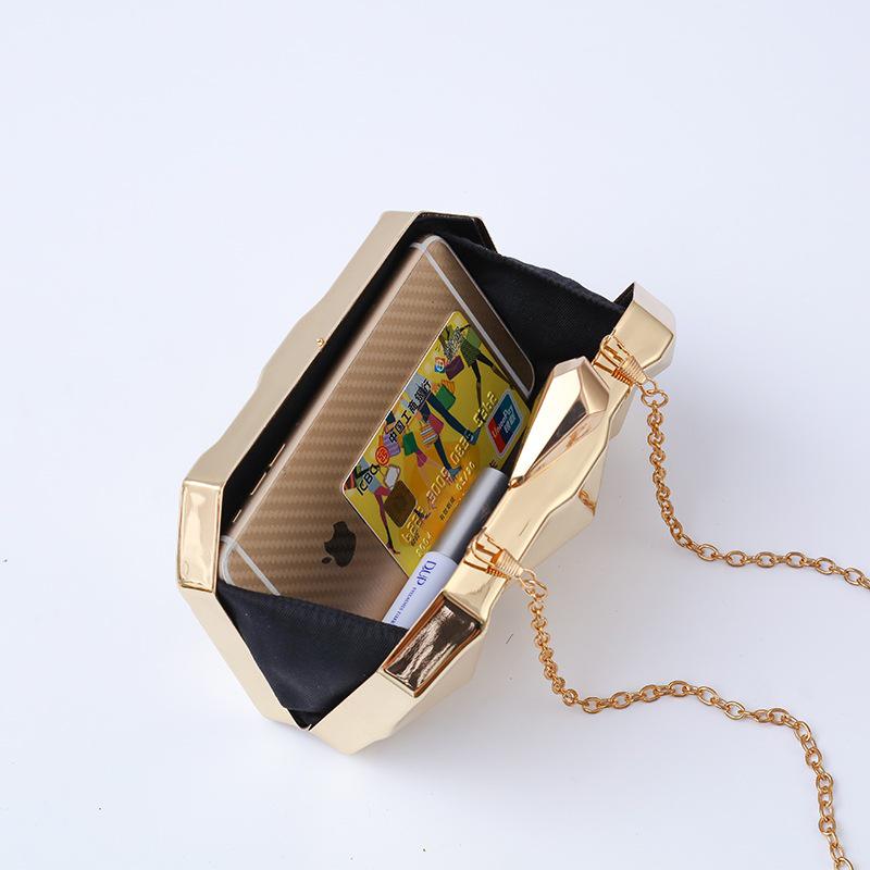 Pailletten-Clutch mit Eisen-Schnalle für Damen - Abend-Handtasche