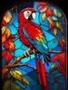 Barevné sklo Diamantový obraz Barevný papoušek kutilství plný čtverec kulatý vrták drahokamy výšivka Zvířata Ptáci Mozaika Sady křížkového stehu Nástěnná dekorace