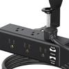 Clamp Mounted MultiCharging Hubs 13AC Outlets USB C Port PD20W Fast Chargers ABS Fireproof Housing Office Essential